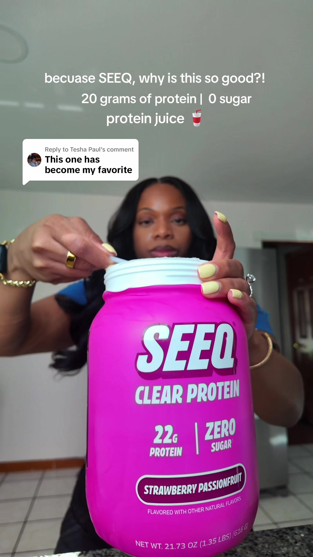 TikTok post by @glowwithtae for SEEQ SUPPLY. Caption reads: Replying to @Tesha Paul @SEEQ SUPPLY really got....