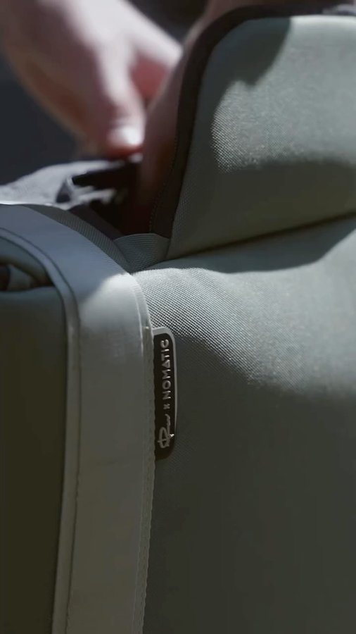 Instagram post by @danielsimssteiner for NOMATIC. Caption reads: My 3 Rules for Travel @nomatic #ad.