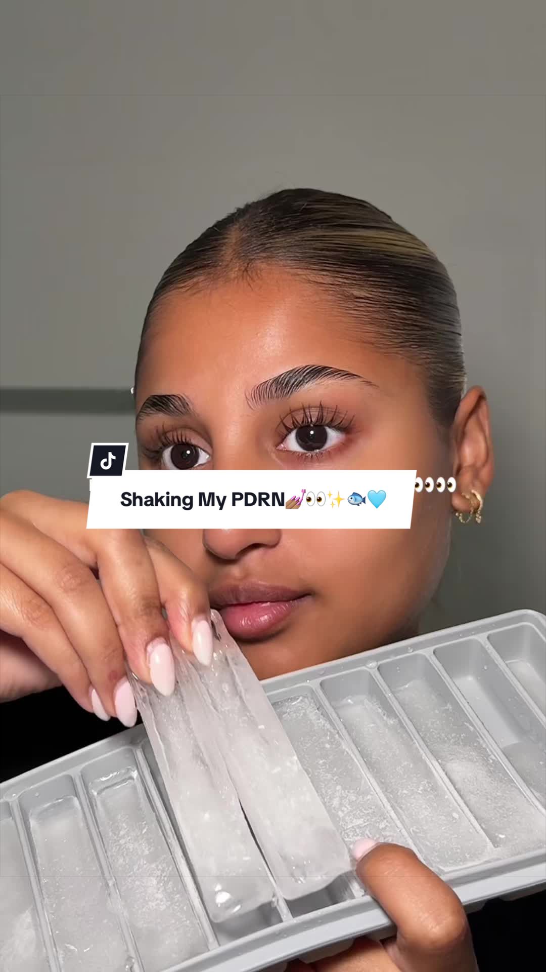 TikTok post by @lailapaul7 for Hanskin Skincare. Caption reads: NO more dry skin with @Hanskin available on TikTok....