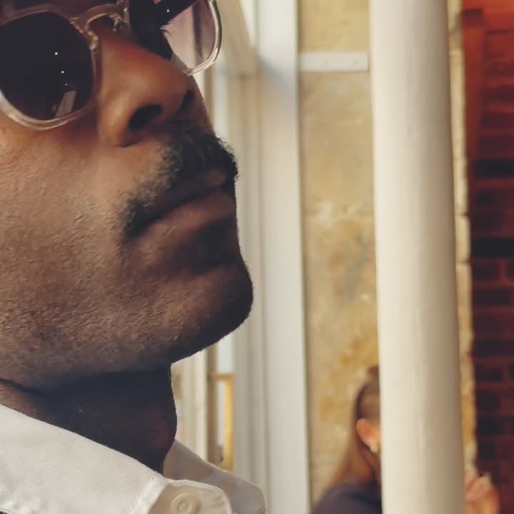 Instagram post by @paulbinam for Le Petit Lunetier. Caption reads: down town stroll @lepetitlunetier glasses “Cole”....