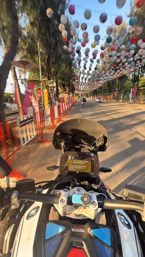 Instagram post by @remy_gsa_rally for Xlmoto. Caption reads: Riding Thailands lights! #adventurerider #bmwgs....