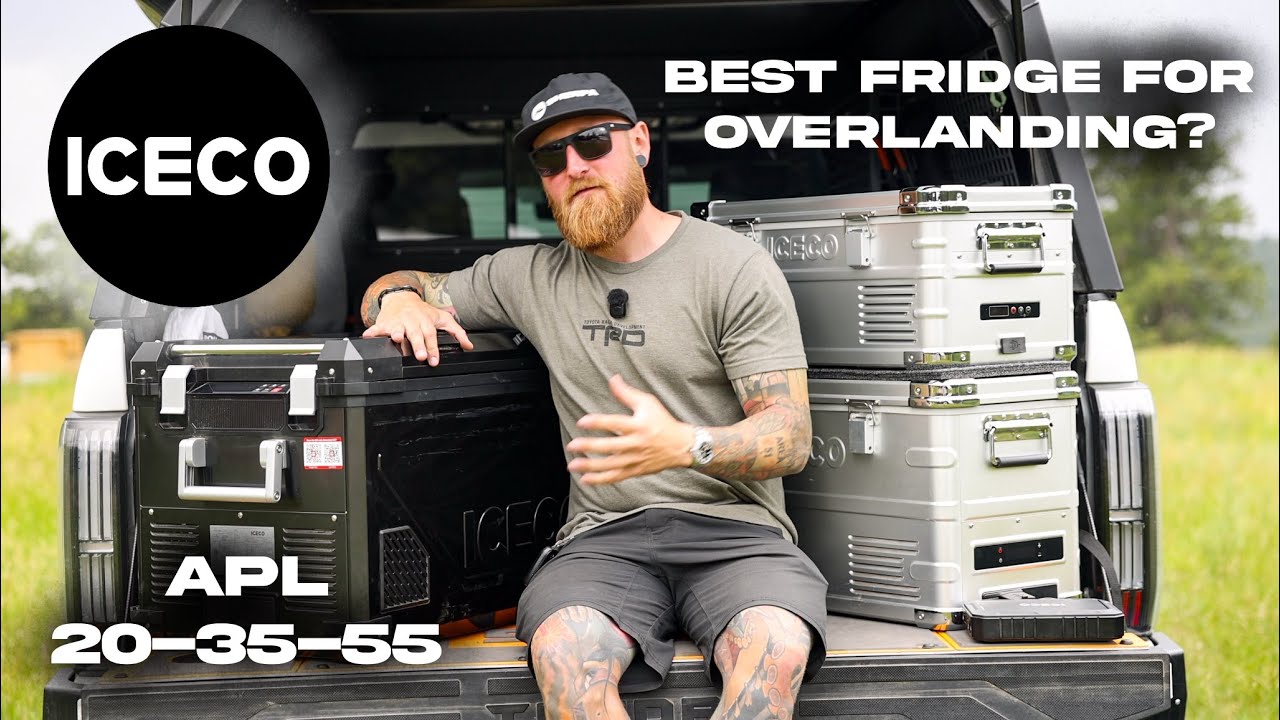 YouTube post by @TalonSei for C4 Fabrication. Caption reads: Which fridge is best for your rig? | ICECO APL 20....