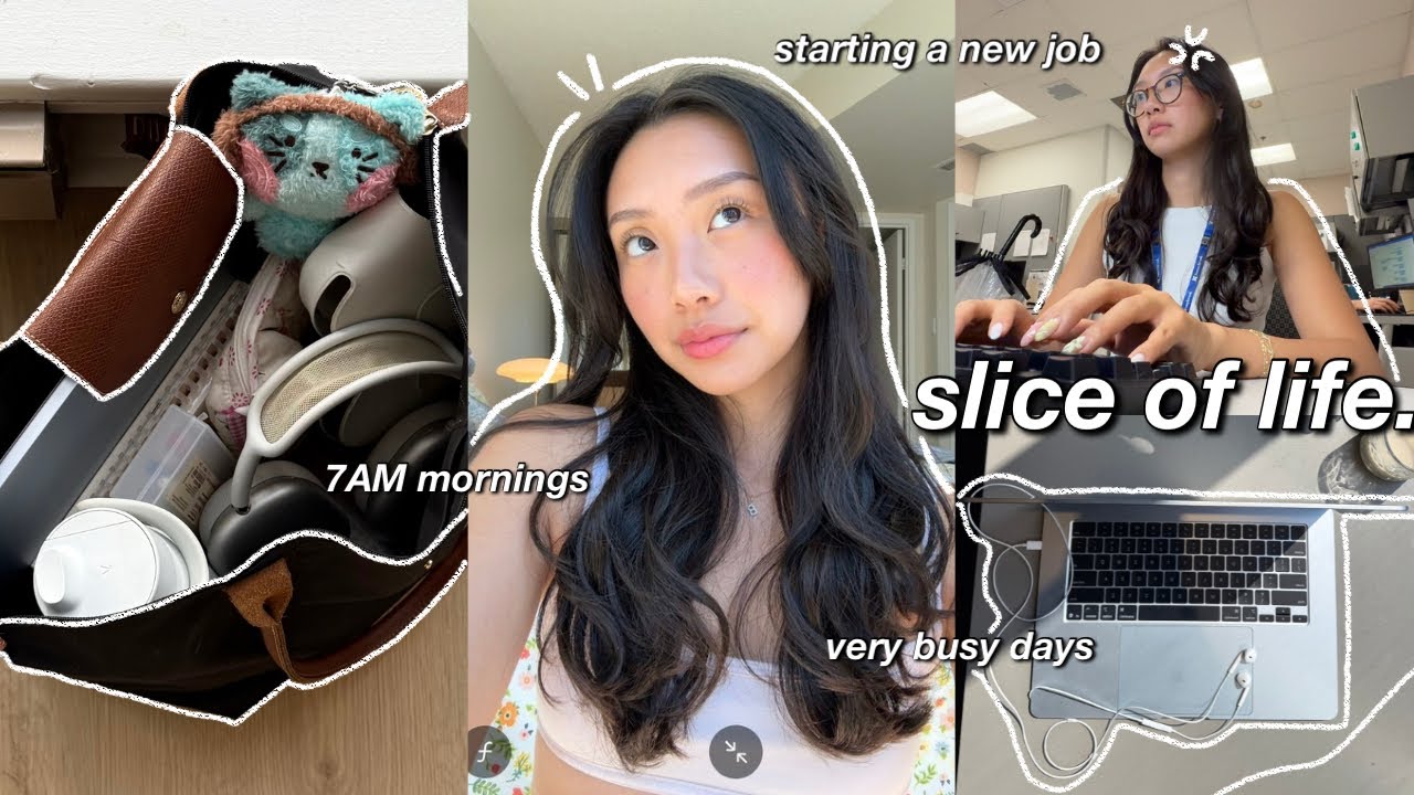 YouTube post by @BreannaQuan for Grovemade. Caption reads: slice of life 💻 7AM productive days in my life,....