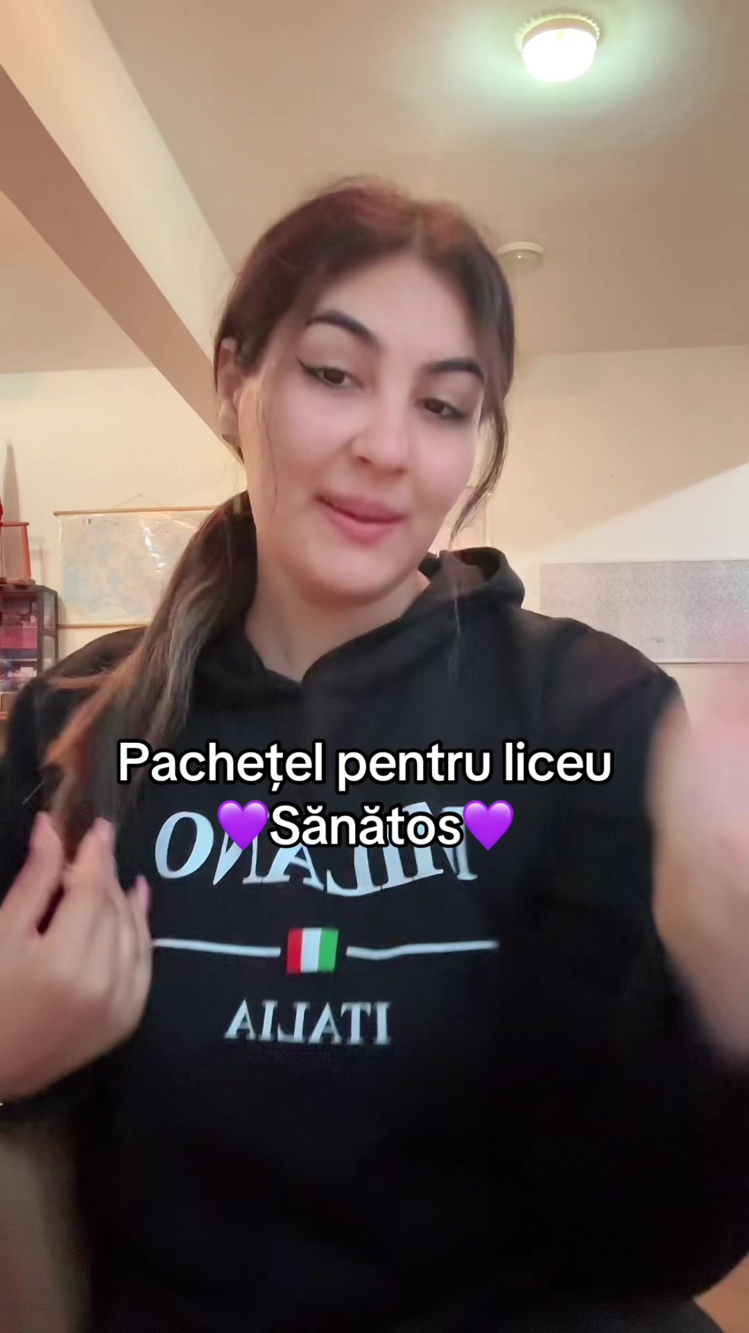 TikTok post by @denisaiuliana312 for BUZZStore. Caption reads: #collab @BUZZStore 💜#buzz_gerlineamoment....