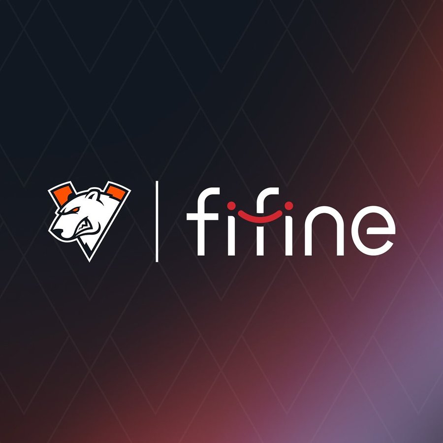 Instagram post by @virtuspro for FIFINE Microphone. Caption reads: Virtus.рro are pleased to announce a new....