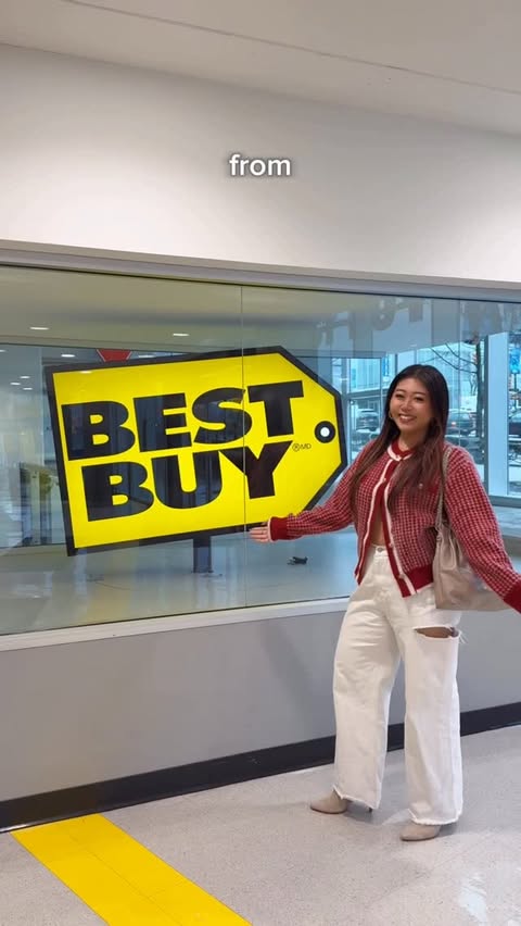 Instagram post by @charmynchan for Best Buy. Caption reads: Black Friday started early at @BestBuyCanada and I....