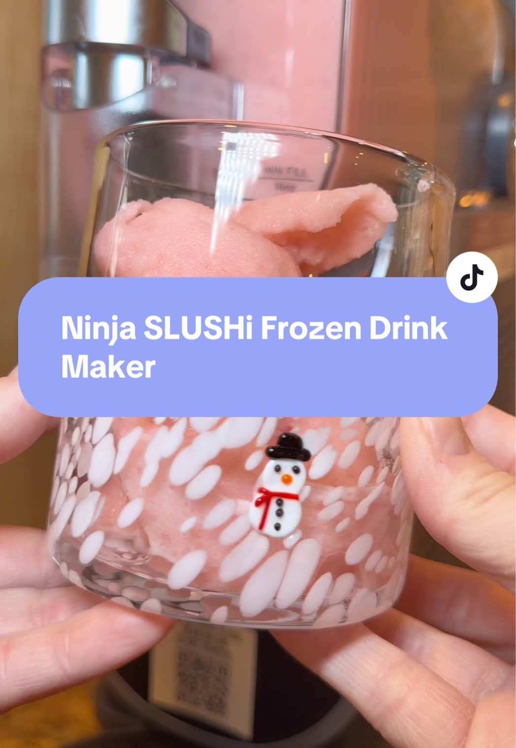 TikTok post by @kimberlymaule for Ninja Kitchen. Caption reads: I spent ages comparing the @Ninja Kitchen SLUSHi....