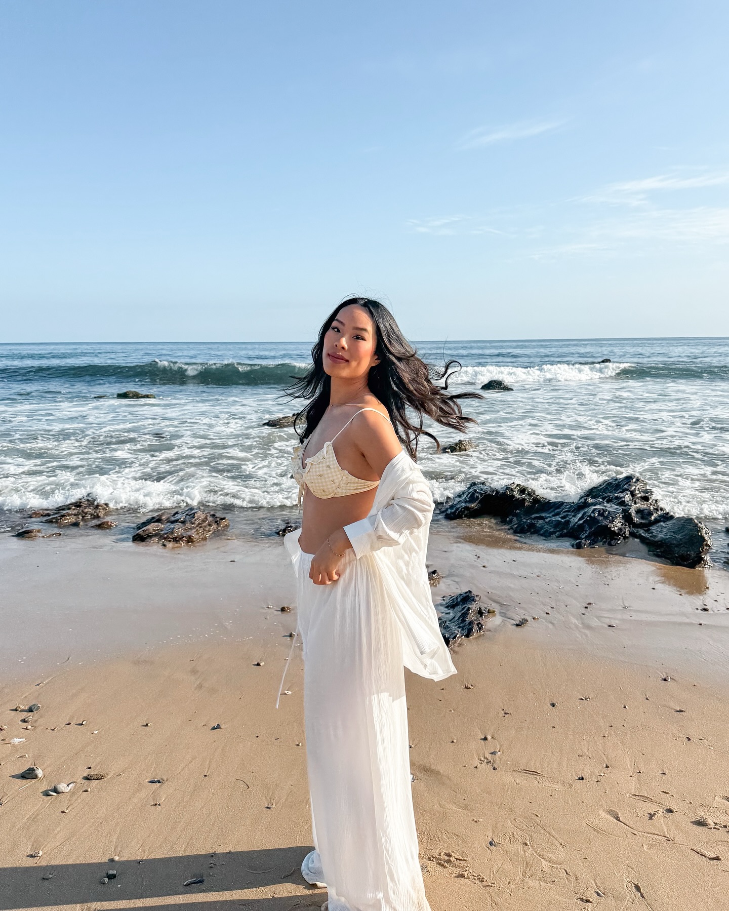 Instagram post by @swagnes_ for InfluenceHer Collective. Caption reads: Just a girl in an @ardene world 🌊🌼 #ad....