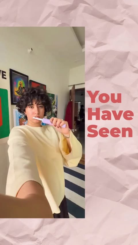 Instagram post by @asmitapathik for Oral-B. Caption reads: Switched to the Oral-B IO Series 3 lately and my....