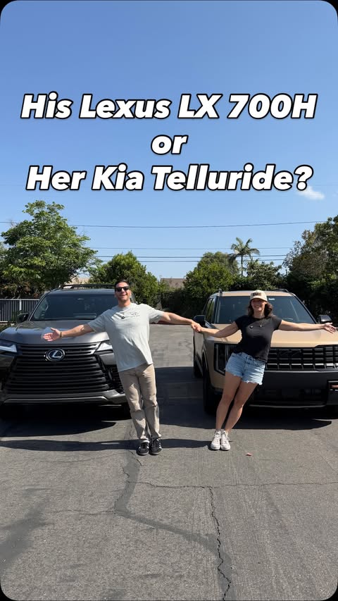 Instagram post by @milesperhr for Lexus. Caption reads: His or Her Series: His 2026 @lexususa LX 700H....
