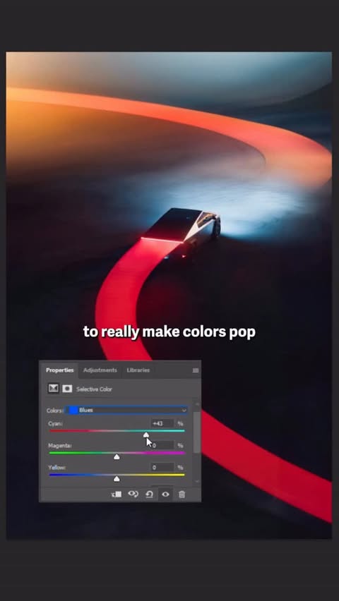 Instagram post by @_alexqian for Adobe Photoshop. Caption reads: [...] my image to add depth and character....