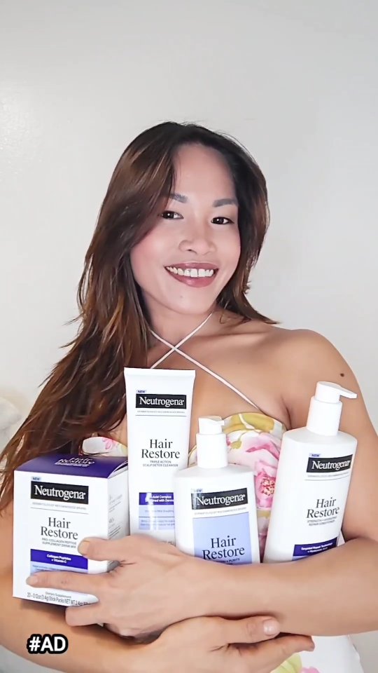 Instagram post by @lakatwoman.og for Neutrogena. Caption reads: #AD Giving my scalp the TLC it deserves 🤍 Been....