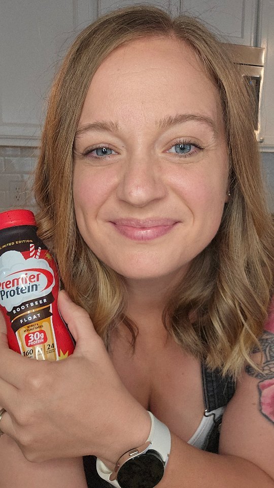 Instagram post by @lovedby2moms for Premier Protein. Caption reads: This is my favorite flavor yet- get it while you....
