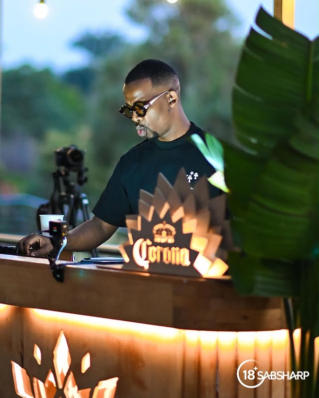 Instagram post by @zakesbantwini for Corona. Caption reads: [...] @sunelmusician at @officepoliticsza : Corona....