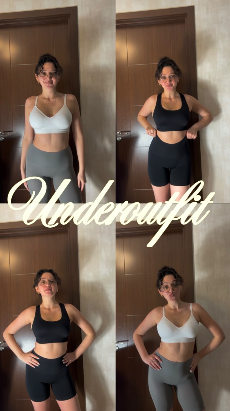 Instagram post by @justrealanna for Underoutfit. Caption reads: [...] 🤍

Which one do you like more?....