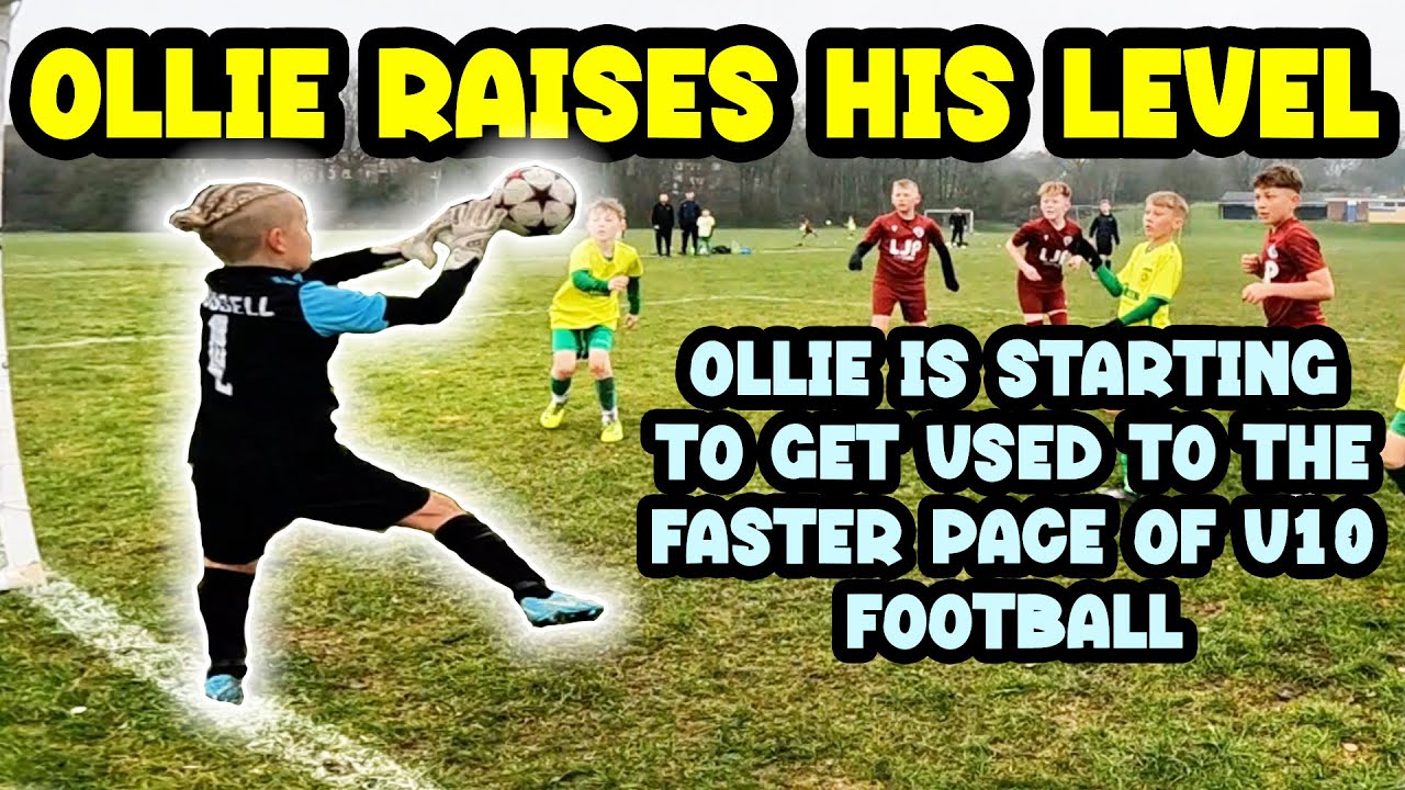 YouTube post by @fatherandsongoalkeeping for The One Glove. Caption reads: Ollie Is Raising His Game To u10.