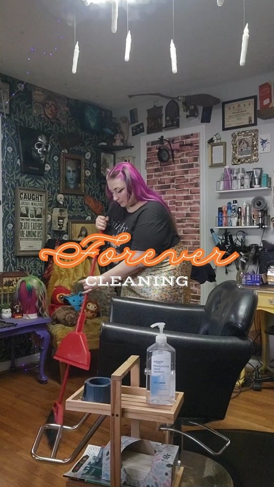 Instagram post by @glitter_artist for American Salon. Caption reads: Little me would be so excited 🥹 I saw my witchy....