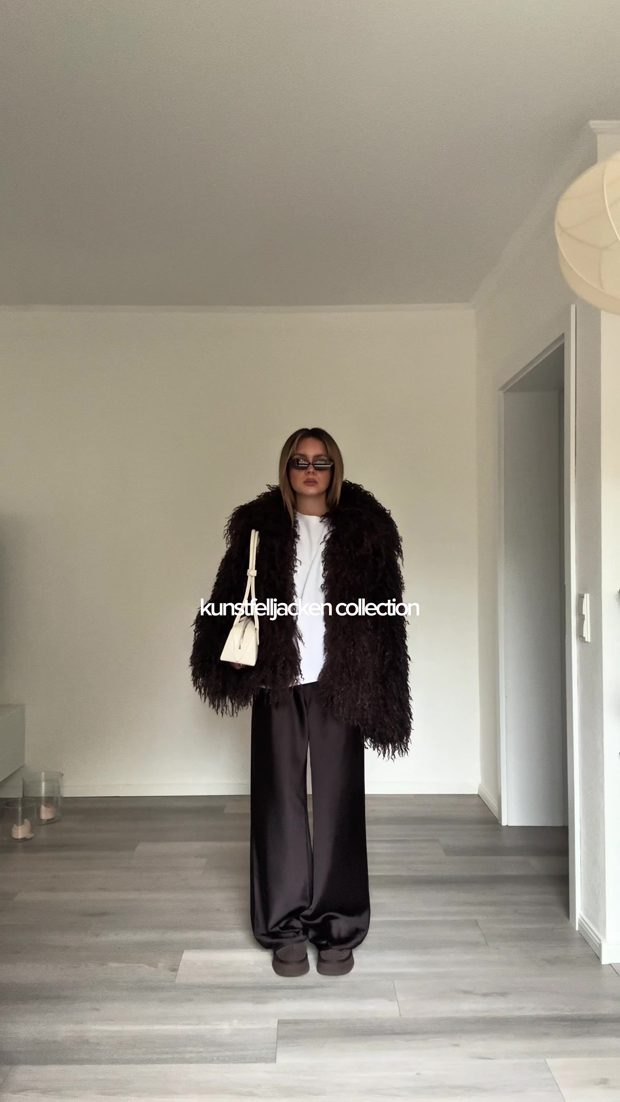 TikTok post by @_ninovaa for Bonprix. Caption reads: anzeige kunstfelljacken collection mit @bonprix DE....