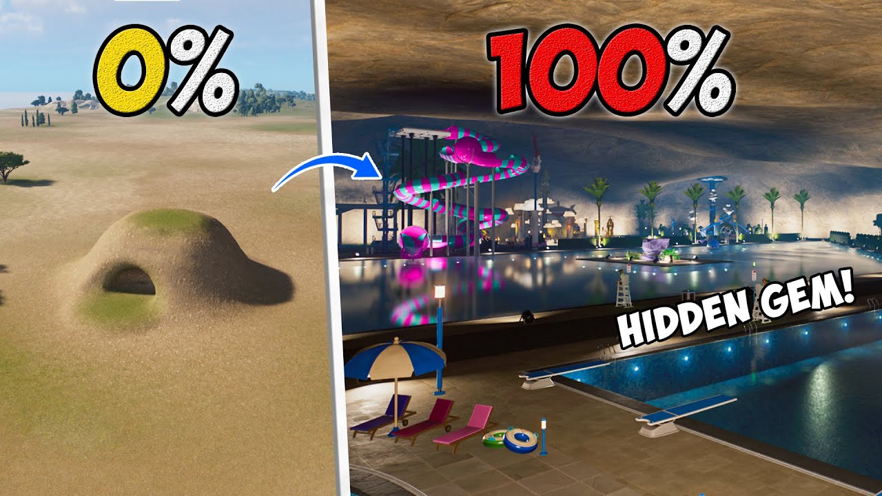 YouTube post by @ItsDerry for FIFINEMICROPHONE. Caption reads: Gua 100% Membangun Taman Kolam Renang UNIK DI....