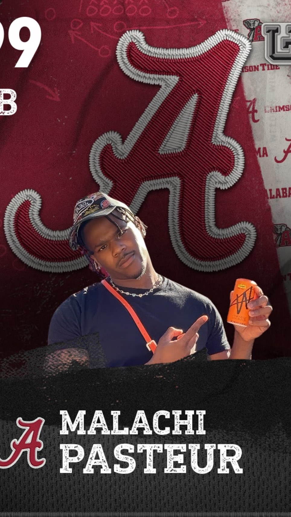 Instagram post by @v1.brickz for getw.com. Caption reads: Smell Test at The University of Alabama....