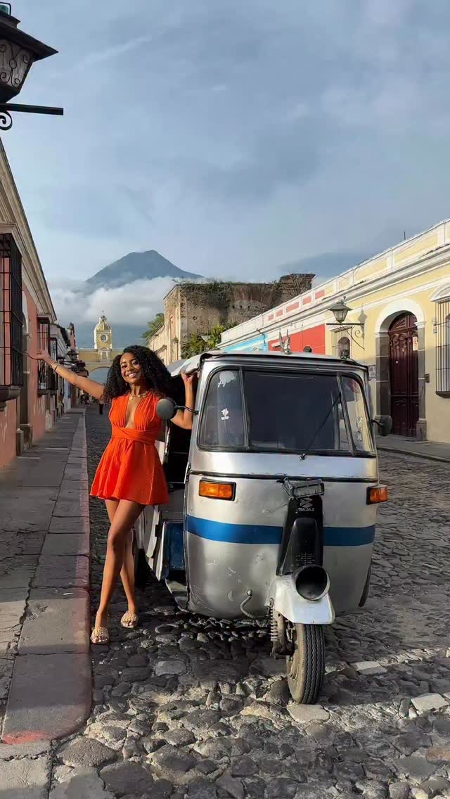 Instagram post by @marissa.daily for Spirit Airlines. Caption reads: Volcano hikes, rooftop cooking, and hobbit....