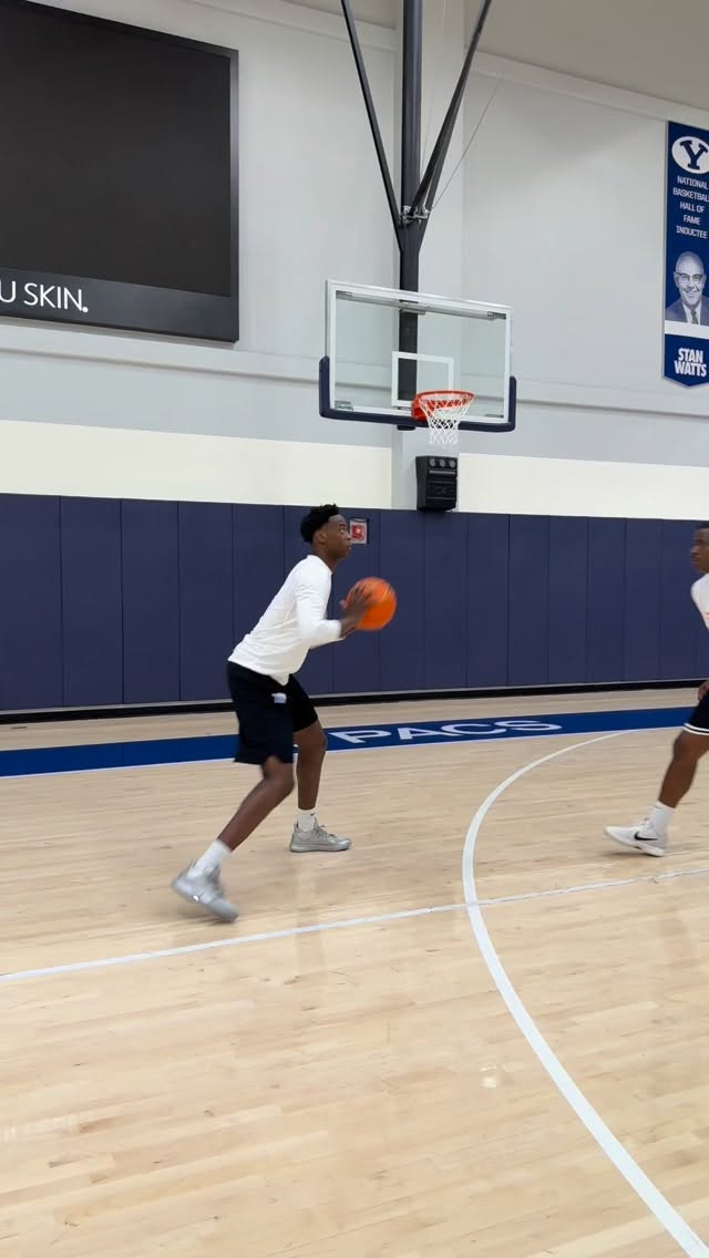 Instagram post by @lethalshooter for Bleacher Report. Caption reads: AJ Dybantsa ( BYU MBB ) is never satisfied! His....