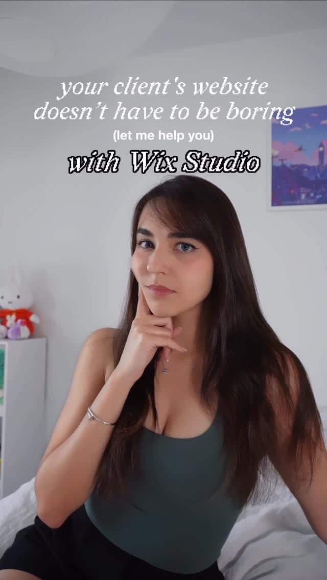 Instagram post by @kellybadakdesign for Wix Studio. Caption reads: [...] me show you what’s possible!....