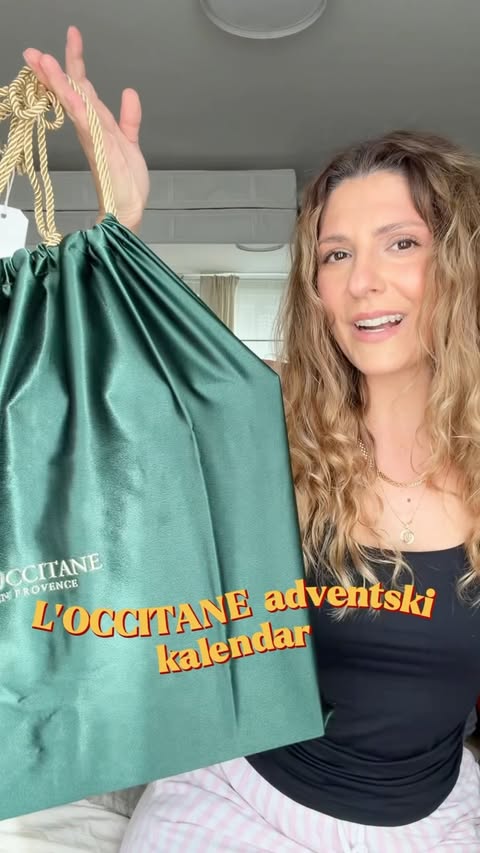 Instagram post by @nikol_fragrance for L'OCCITANE en Provence. Caption reads: Tko svaki dan otvara jedan prozorčiċ, a tko otvara....