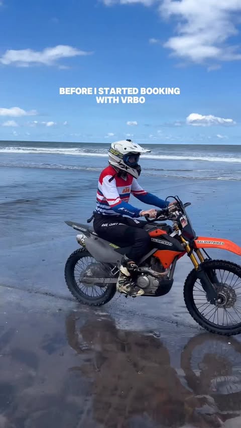 Instagram post by @saltie_sara for Vrbo. Caption reads: #vrbopartner Book quality stays you can’t stop....