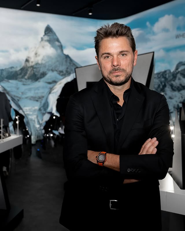 Instagram post by @stanwawrinka85 for NORQAIN. Caption reads: Delighted to welcome Stan Wawrinka, our....
