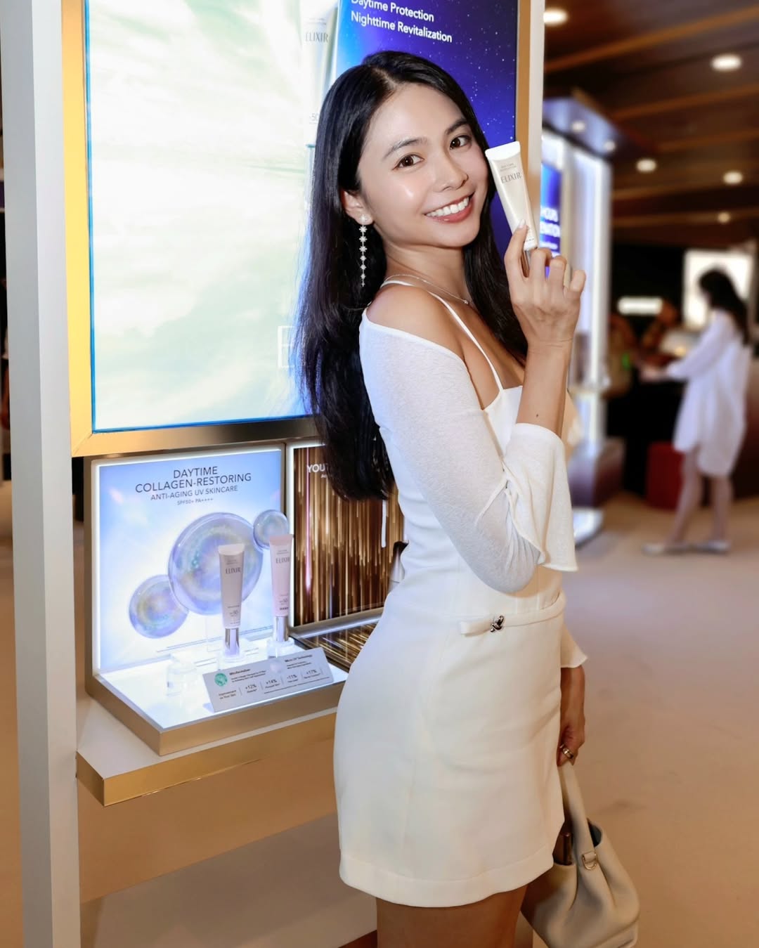 Instagram post by @xinlinnn for Lazada Singapore. Caption reads: Finding my glow... ✨️

A natural glow from within....