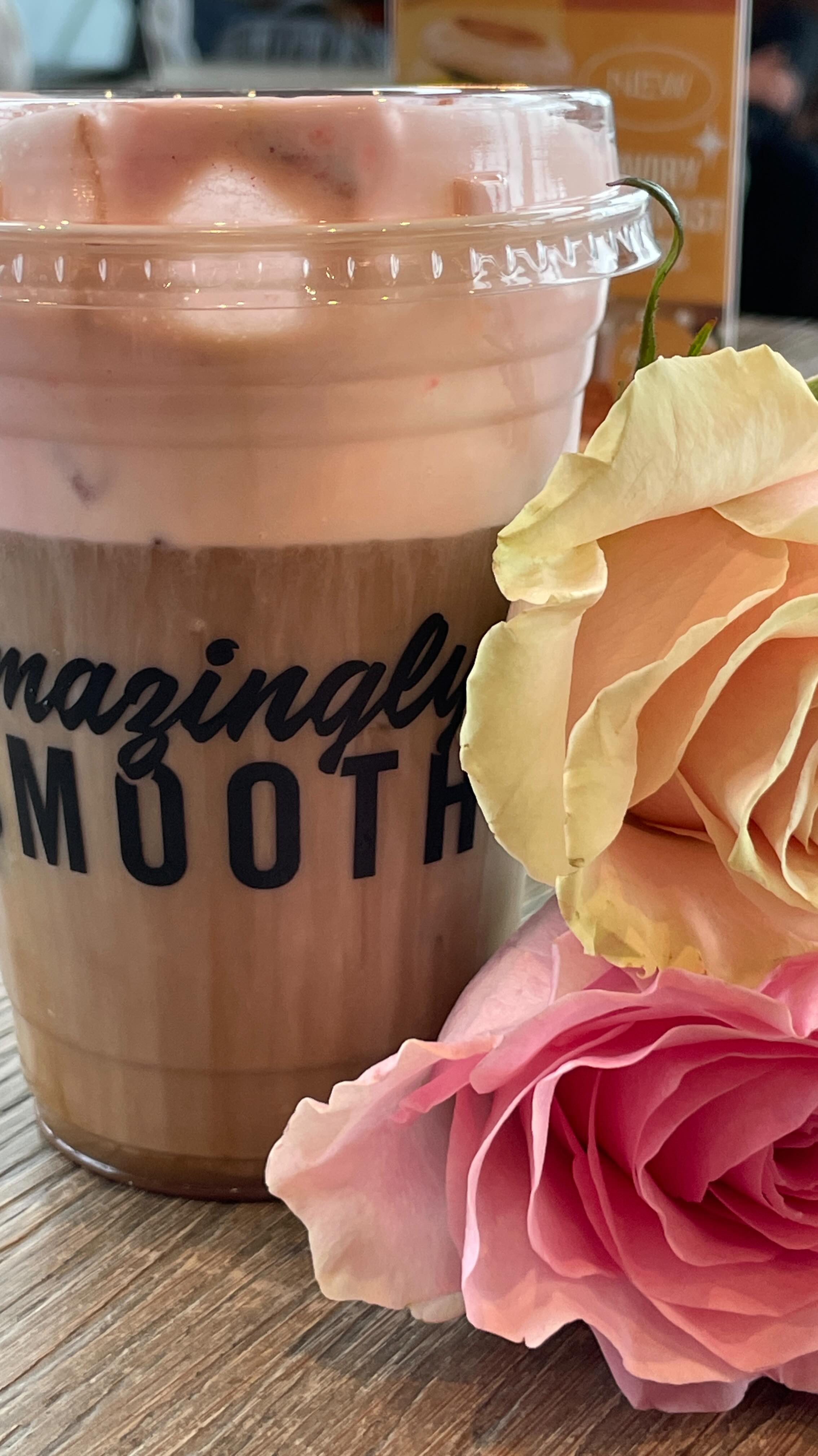 Instagram post by @arabella.overton for Java House. Caption reads: [...] grab the new Valentine’s drink from....