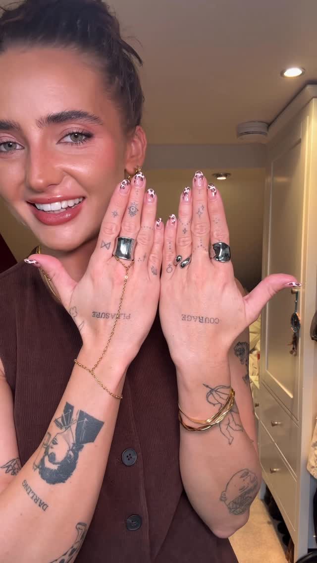 Instagram post by @angieholdenn for BOHOMOON. Caption reads: [...] I love more than my dressed-up hands....