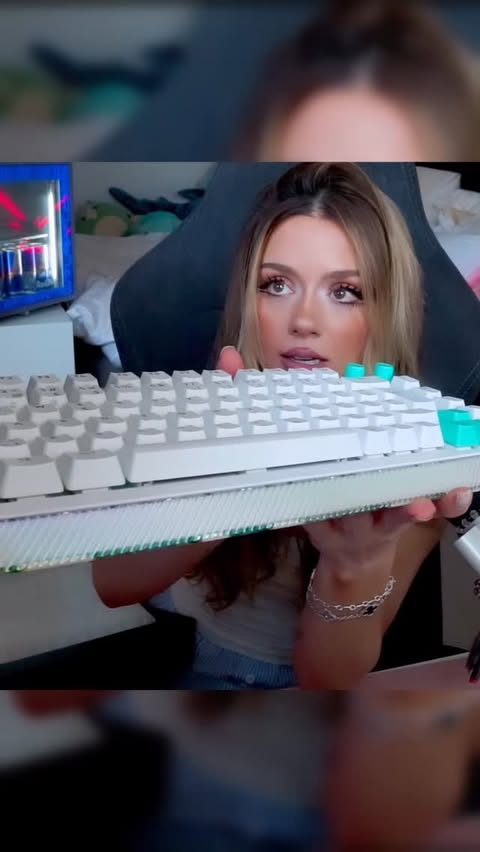 Instagram post by @ailincia for Logitech G. Caption reads: Unboxing my new LogitechG G512X Keyboard ! #G512X....