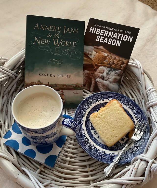 Instagram post by @readingpastdark.marcia for BookSparks. Caption reads: [...] #AnnekeJansInTheNewWorld #WinterPopUp....