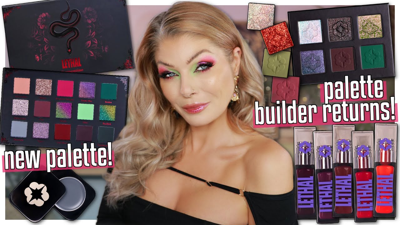 YouTube post by @AngelicaNyqvist for Adept Cosmetics. Caption reads: REVEALING Lethal Cosmetics Serpentine Collection &....