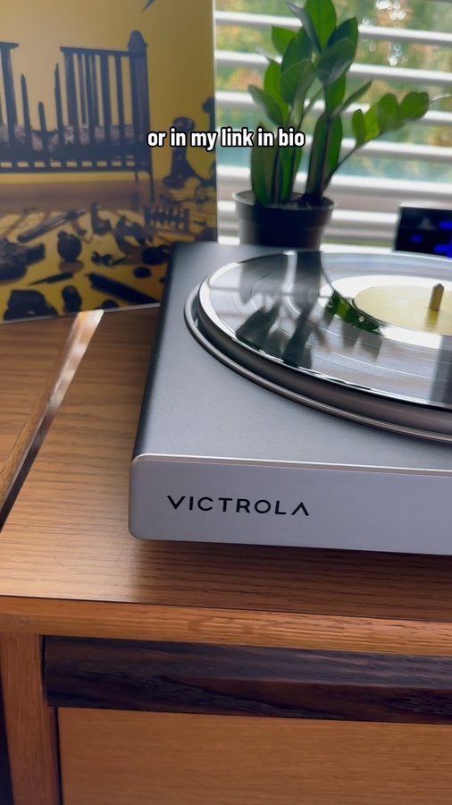 Instagram post by @gaven_tretter for Victrola. Caption reads: HUGE thanks to @victrolaplayers for making this....