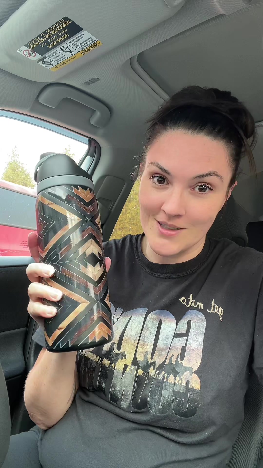 TikTok post by @kasandran23 for Dani Morgans. Caption reads: [...] perfect! #tumbler #leakproof....