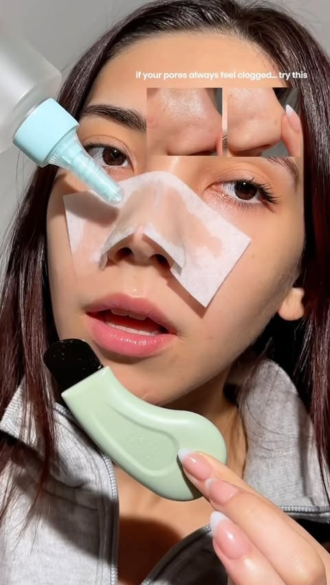 Instagram post by @sav.aesthetics_ for ilso. Caption reads: [...] I tried the Painless Pore Care Set from....