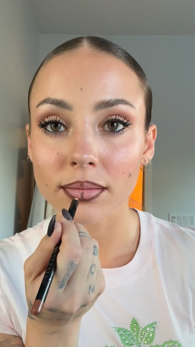 Instagram post by @charlyjordan for Juicy Couture. Caption reads: GRWM for a JC event 💋 I used to beg my mom for a....