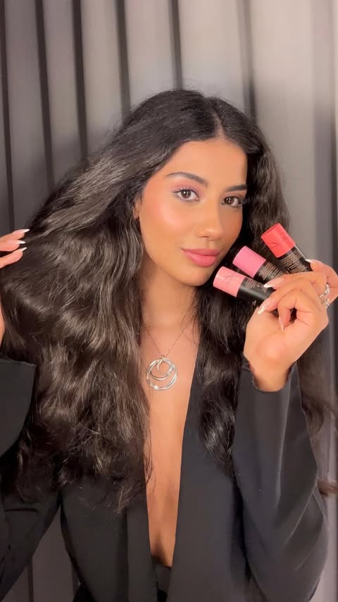 Instagram post by @ritikakhatnani for NUDESTIX. Caption reads: [...] effortless & quick nude makeup @nudestix ‘s....