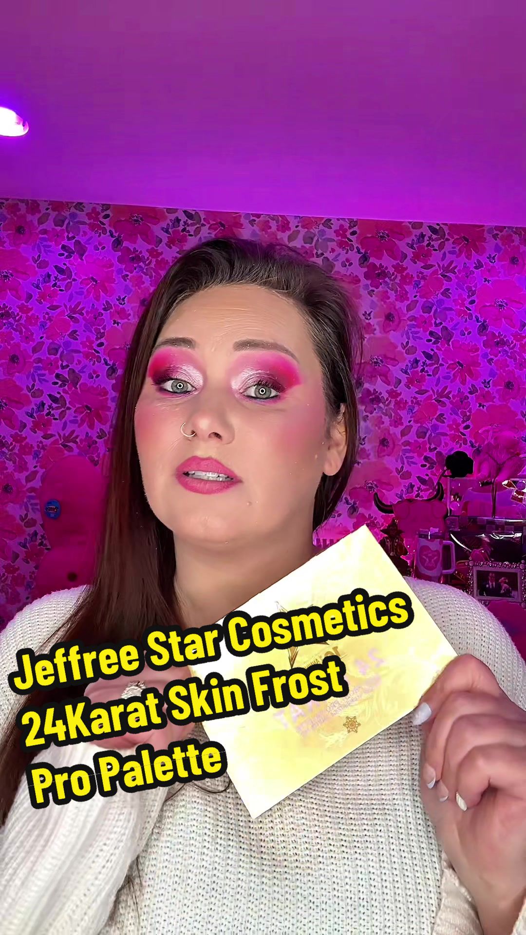 TikTok post by @coley_gal86 for Jeffree Star Cosmetics. Caption reads: [...] know it!!! Get the @Jeffree Star Cosmetics....