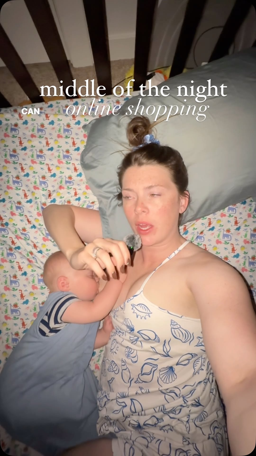 Instagram post by @sammi.3am.mama for buybuy BABY. Caption reads: 3am thoughts / usually not a want, a NEED.

The....