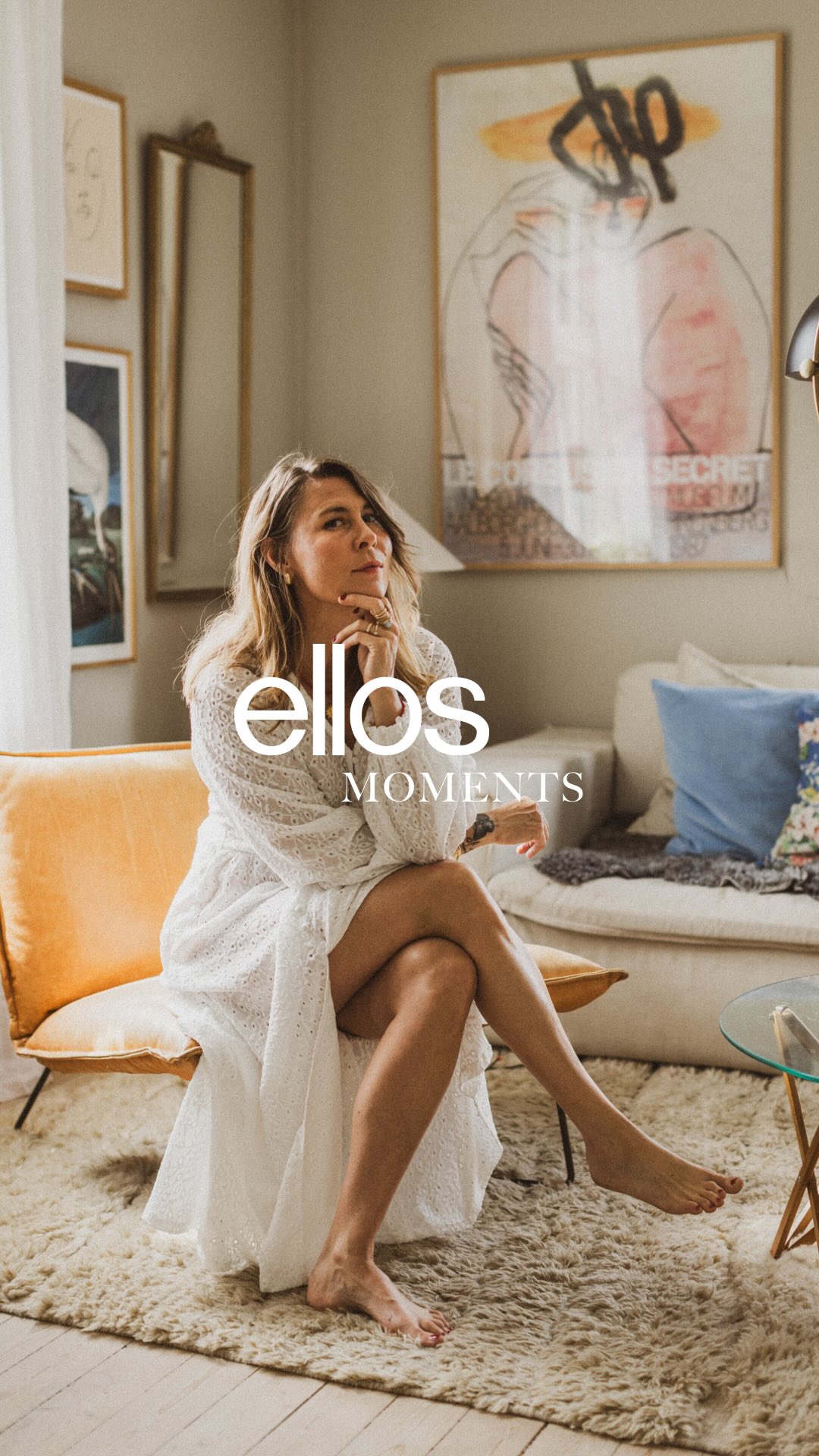 Instagram post by @krickelin for Ellos. Caption reads: Ad for @ellosofficial - Introducing Ellos....