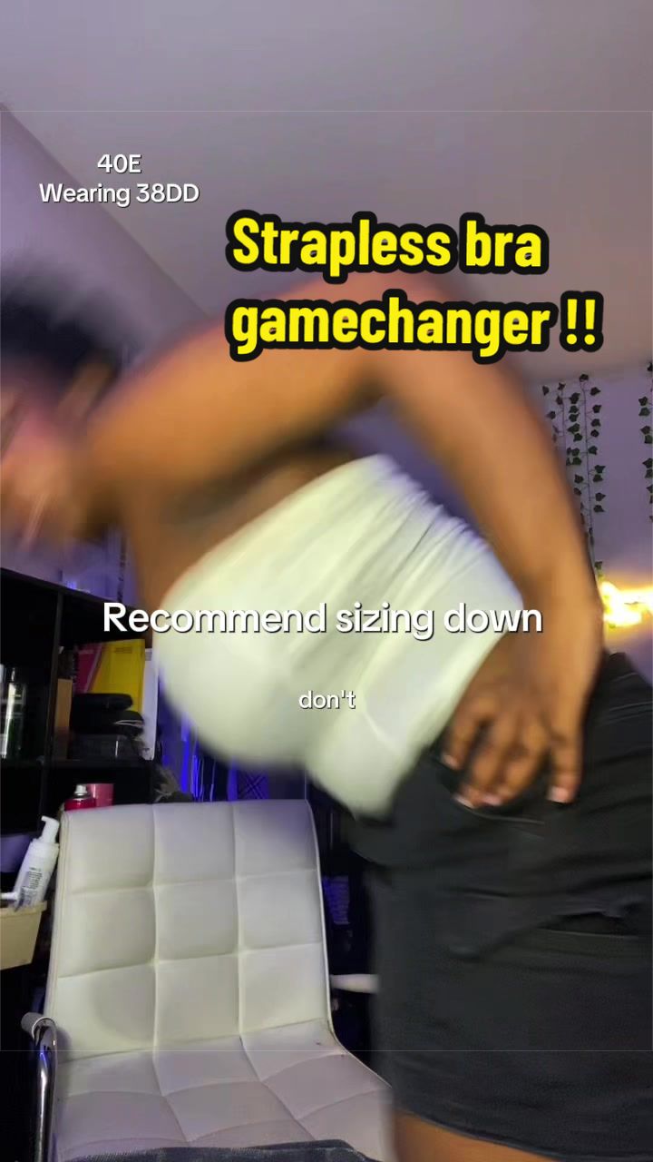 TikTok post by @shopwithshells_ for HSIA. Caption reads: @Hsia-Bras @Hsia.bra thid bra is a game changer....