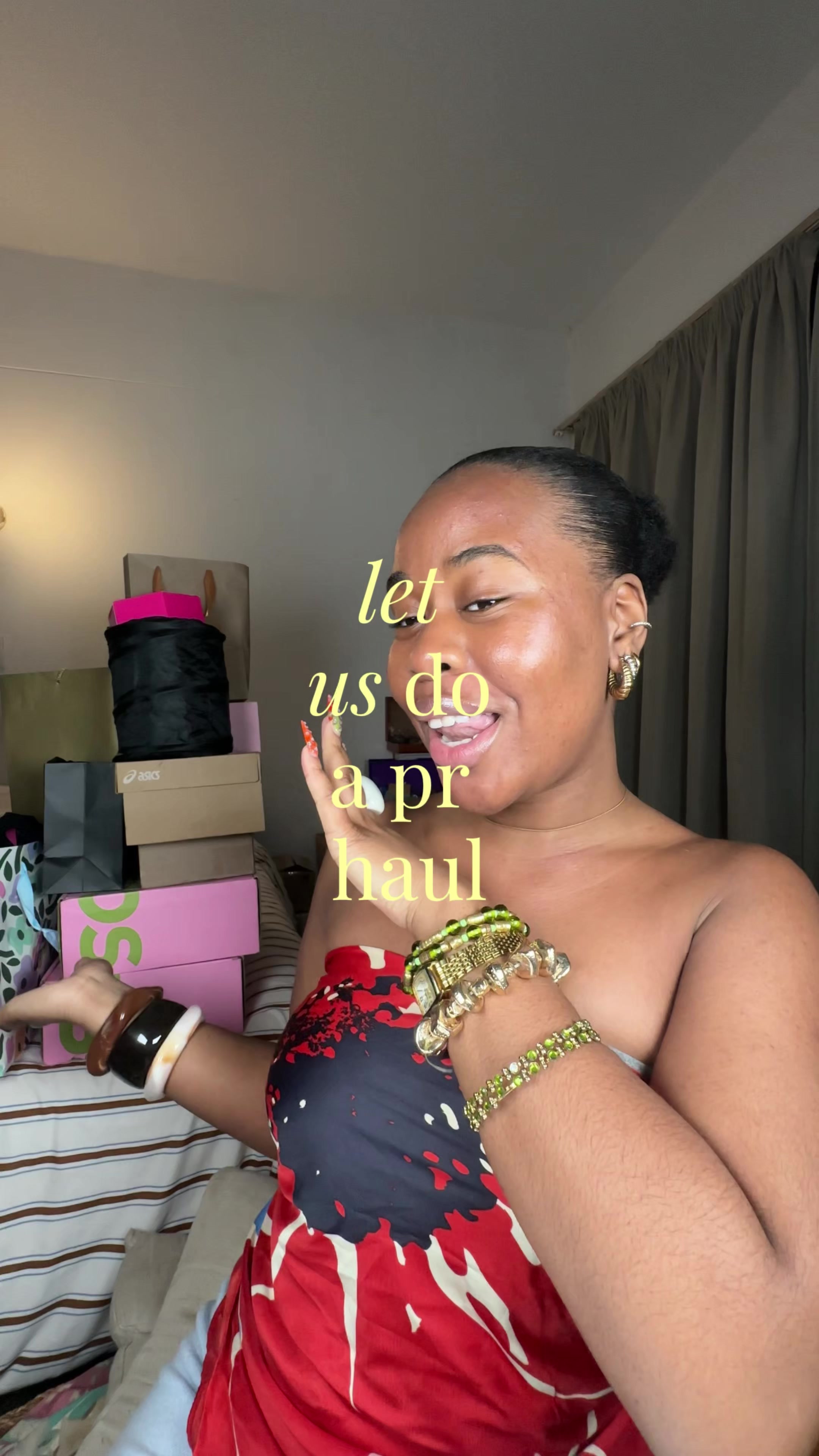 TikTok post by @catherinekhady for Kaleidos Makeup. Caption reads: [...] Africa @essence cosmetics Africa @Kaleidos....