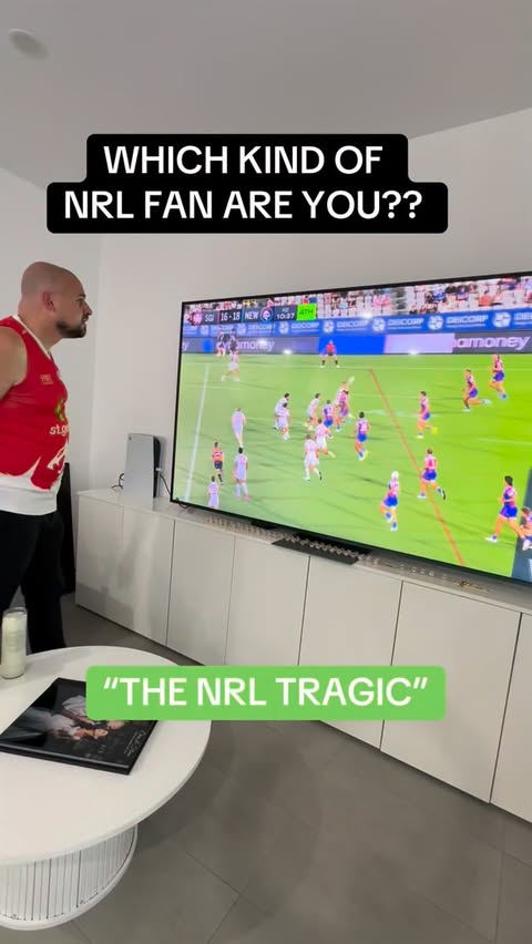 Instagram post by @chrissassineofficial for Kayo Sports. Caption reads: [...] matter what kind of NRL fan you are, Kayo....