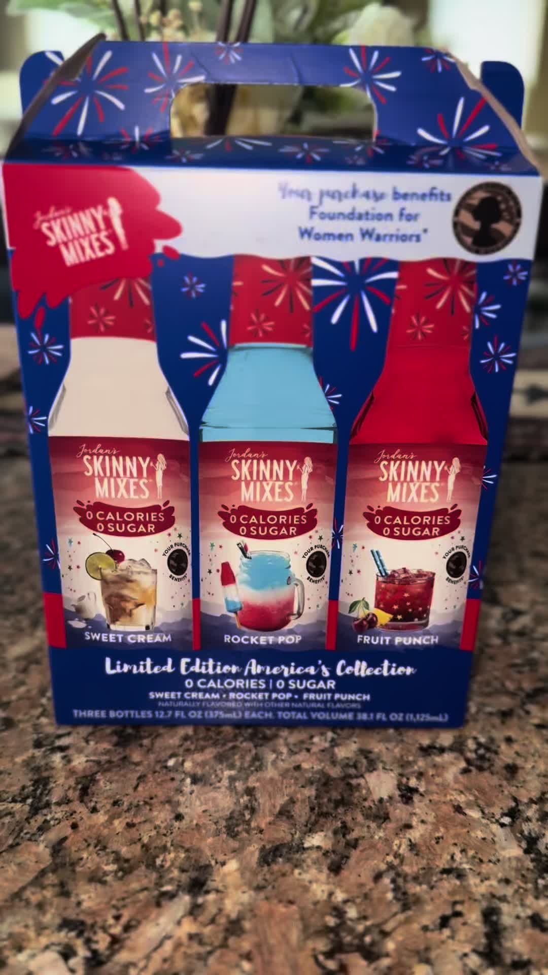 TikTok post by @theglamourbelle for Jordan’s Skinny Mixes. Caption reads: #creatorsearchinsights Skinny Mixes just launched....