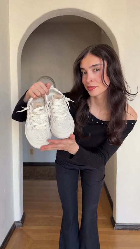 Instagram post by @nicolevas for UGG. Caption reads: #uggpartner 🤍 I don’t have a specific style,....