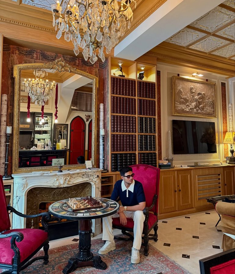 Instagram post by @shubmangill for Airbnb. Caption reads: Finding home in new places. Thank you @airbnb.